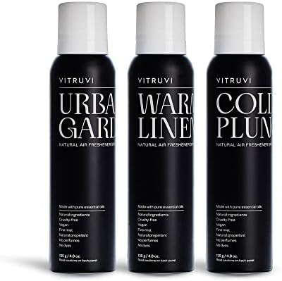 Vitruvi Home Revival Kit Natural Air Freshener Sprays - Cold Plunge, Warm Linen, Urban Garden - Pack | Amazon (US)