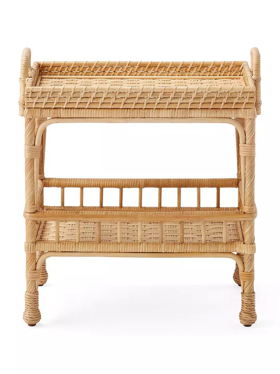South Seas Rattan Side Table | Serena and Lily