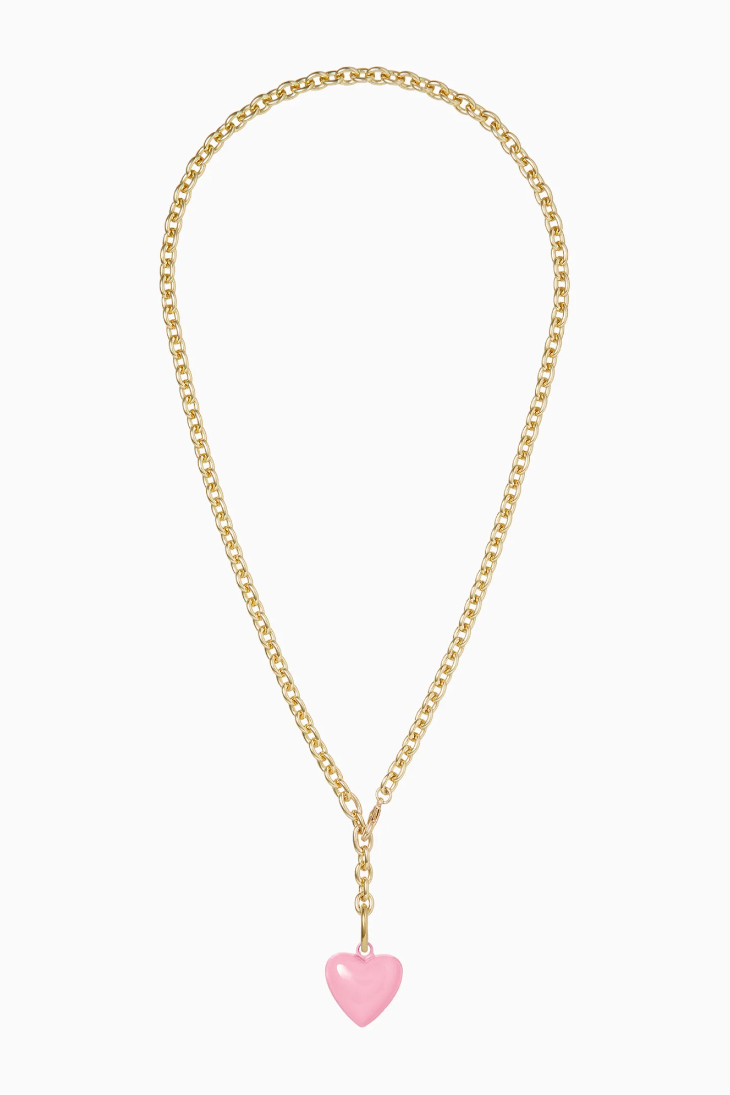 Roxanne Assoulin The Mini Puffy Heart Charm Necklace | LoveShackFancy