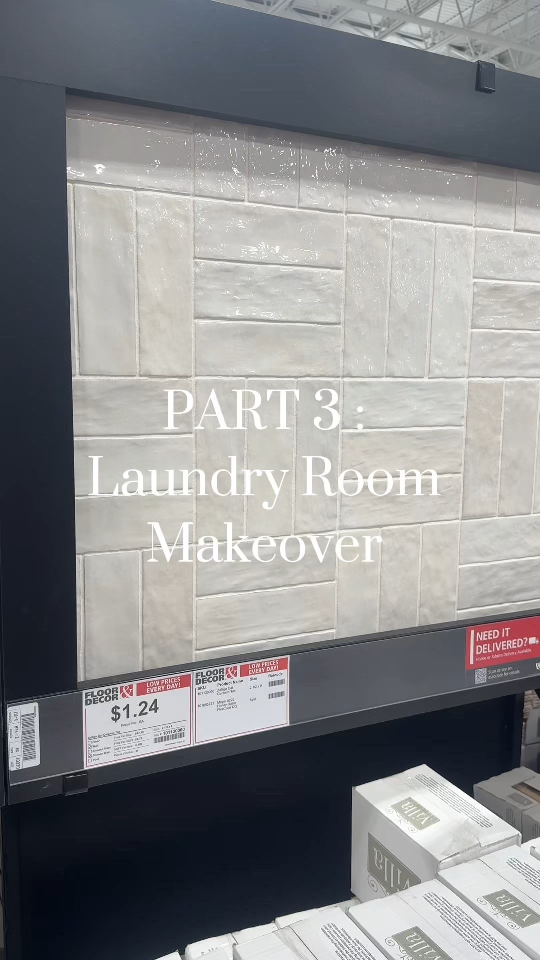 Laundry Room Makeover Part 3 : Backsplash 