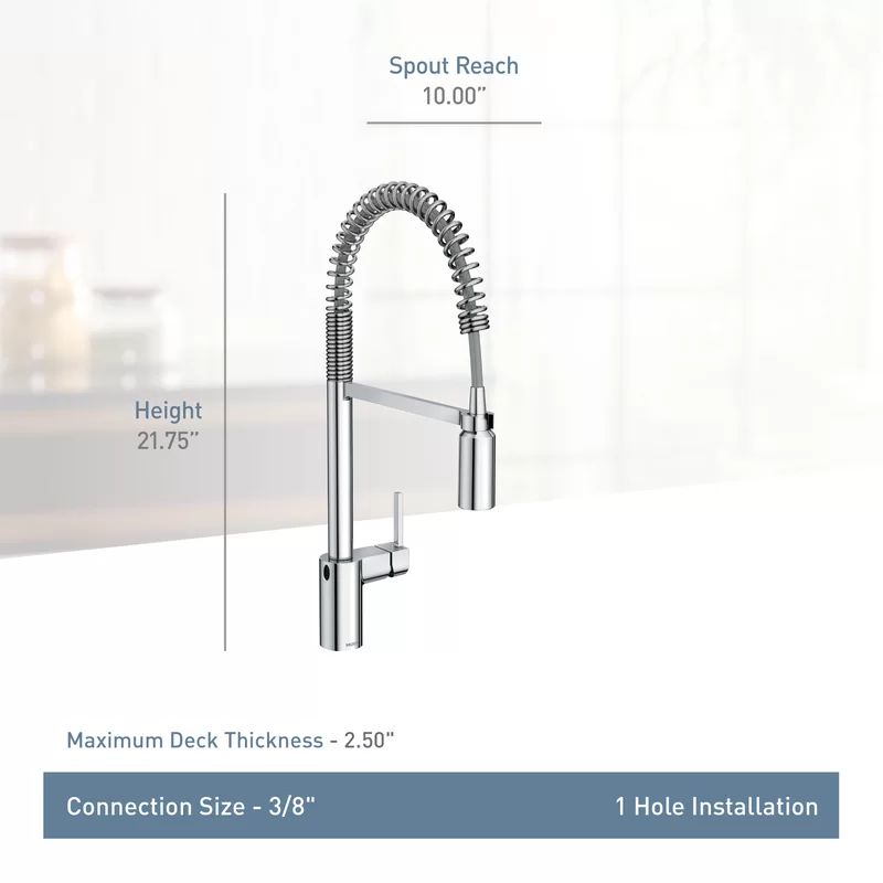 5923EWBL Align Pull Down Touchless Single Handle Kitchen Faucet with MotionSense and PowerClean T... | Wayfair North America