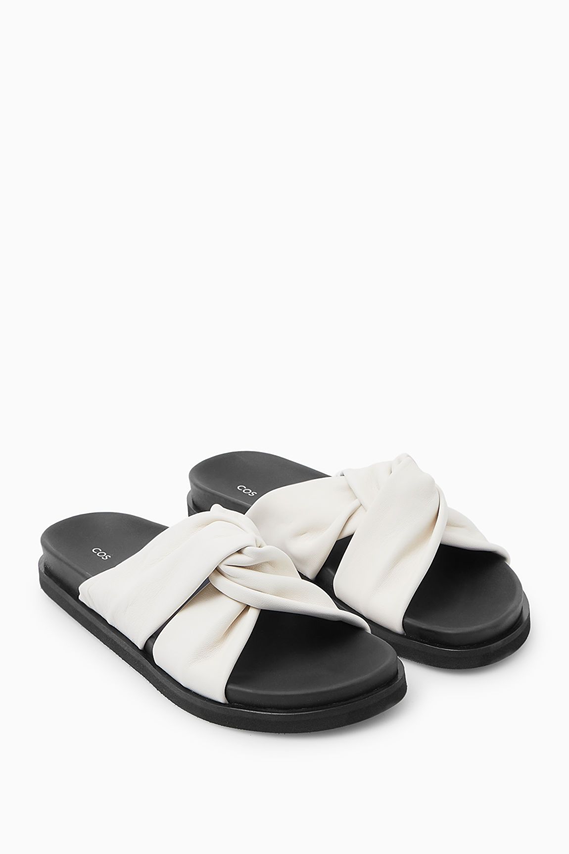 CROSSOVER LEATHER SLIDES | COS UK
