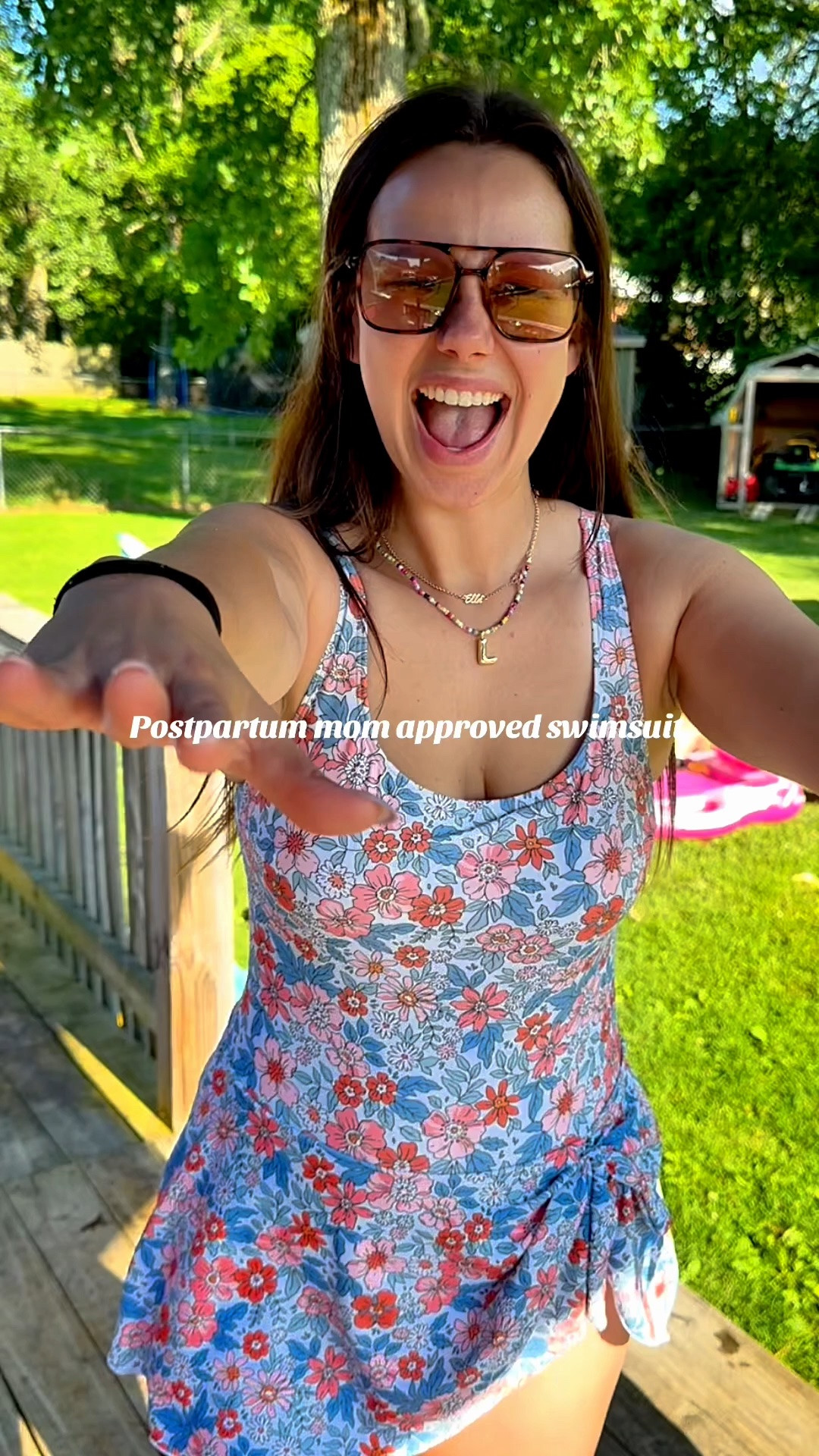 Postpartum approved swimsuit!!! I love a good swim dress with good support and coverage as a mom that’s had two c sections!

#LTKootd #LTKmomlife #LTKMidsize