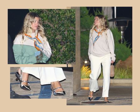 Love this casual look on Sofia Richie Grainge and that she wore trousers instead of jeans. #sofiarichiegrainge

#LTKSeasonal