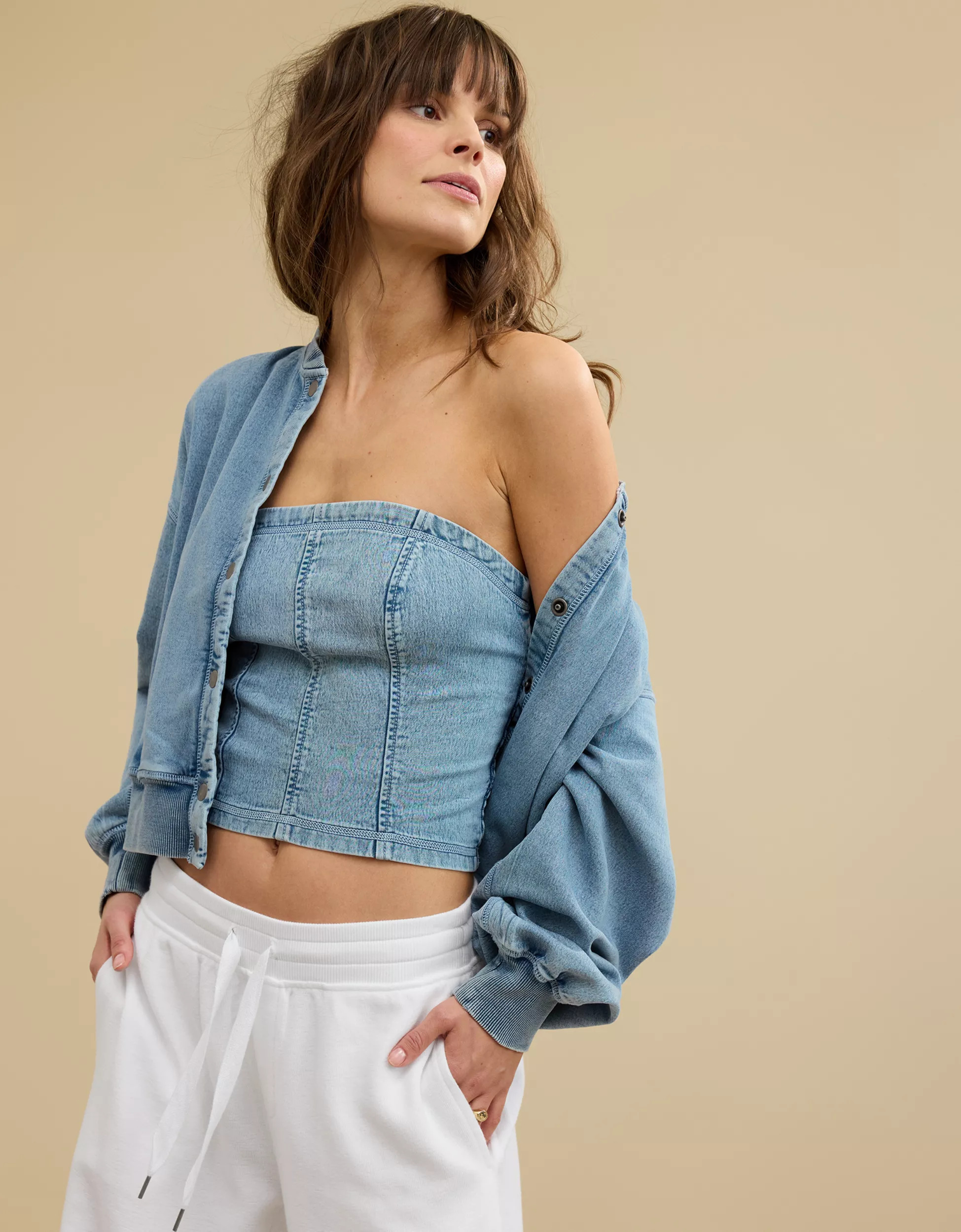 Aerie Soft Landing Corset Tube Top | Aerie