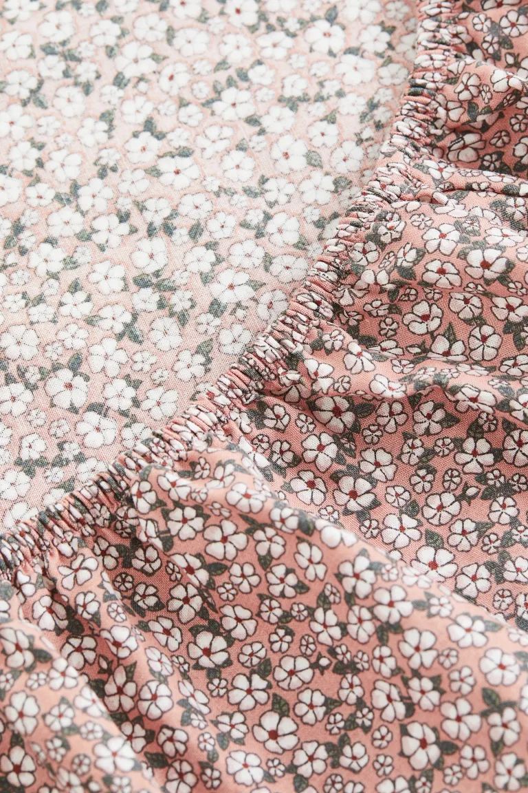 Patterned Cotton Fitted Sheet | H&M (US + CA)