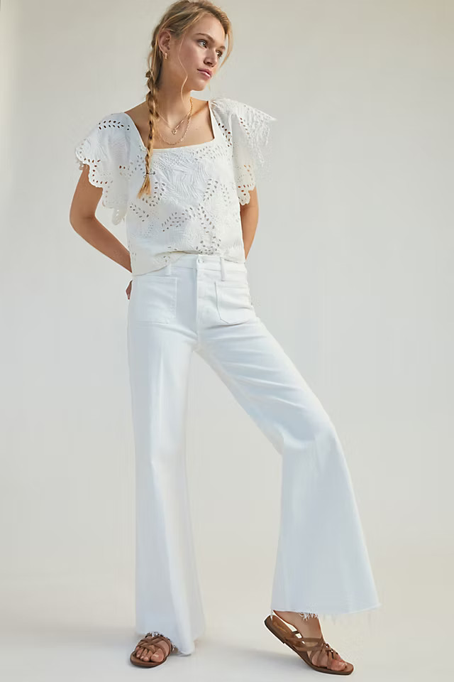 MOTHER The Roller High-Rise Wide-Leg Jeans | Anthropologie | Anthropologie (US)