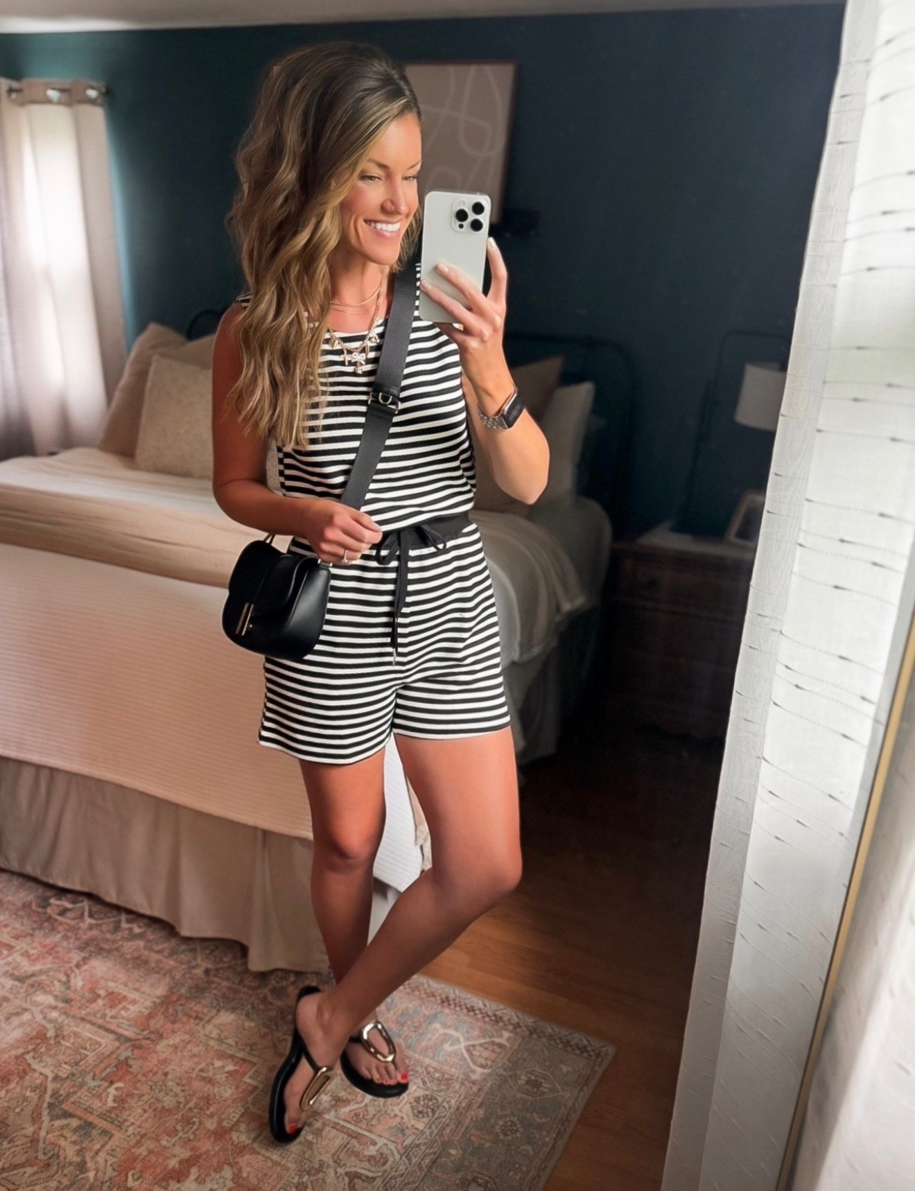 Styling this new Amazon romper. Perfect for spring break  Can never go wrong with a classic 🖤🤍 look. 
Wearing medium  

#LTKSummerEdit #LTKStyleTip #LTKSeasonal