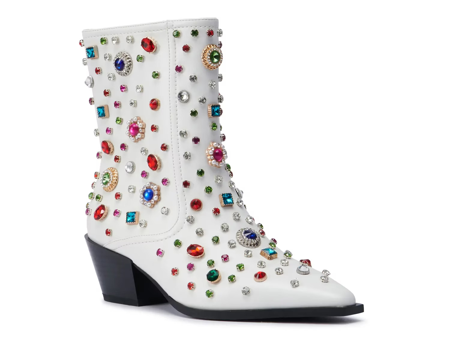 Azalea Wang Sprinkles Bootie | Women's | White | Size 6.5 | Boots | DSW