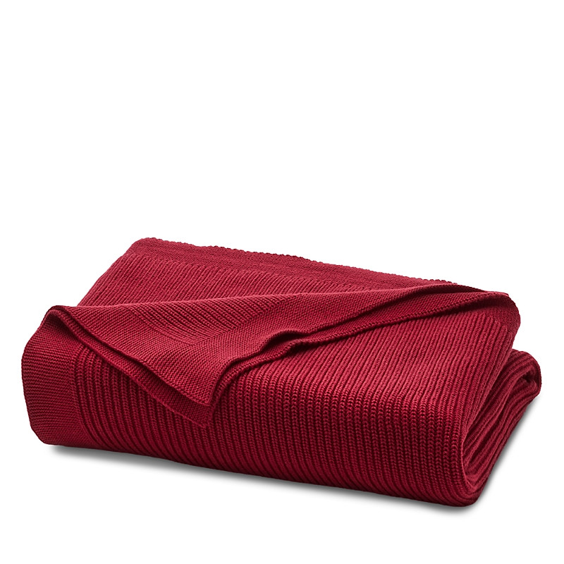 Boll & Branch Ribbed Knit Throw Blanket, 50 x 70 | Bloomingdale's (US)