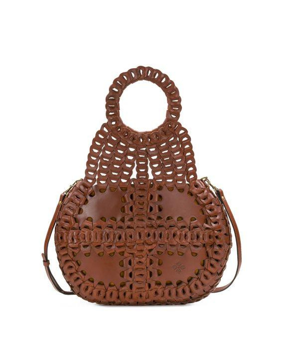 Pisticci Flapover Crossbody Bag Chainlink Leather 
         Florence | Patricia Nash Designs
