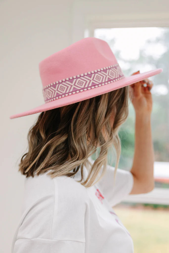 True To You Pink Banded Hat | The Mint Julep Boutique