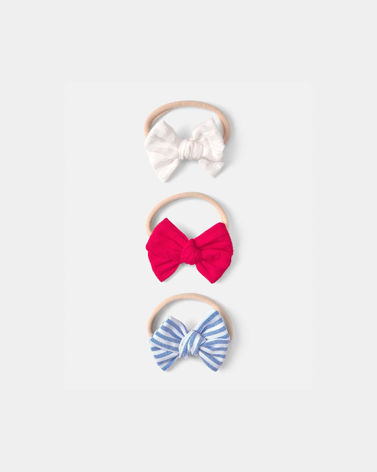 Baby Girl 3-Pack Headbands - Red/White/Blue | Carter's Inc