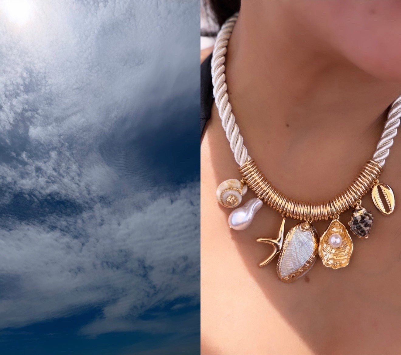 Seashells, pearls, and a little bit of summer magic. 🐚✨
This statement necklace instantly elevates even the simplest outfit. Golden details, coastal vibes, and timeless elegance all in one piece. 🤍

#SummerStyle #StatementJewelry #CoastalChic #NYCStyle #FashionFinds #BeachInspired #JewelryLover #MomStyle

#LTKgrwm #LTKmomlife #LTKSaleAlert