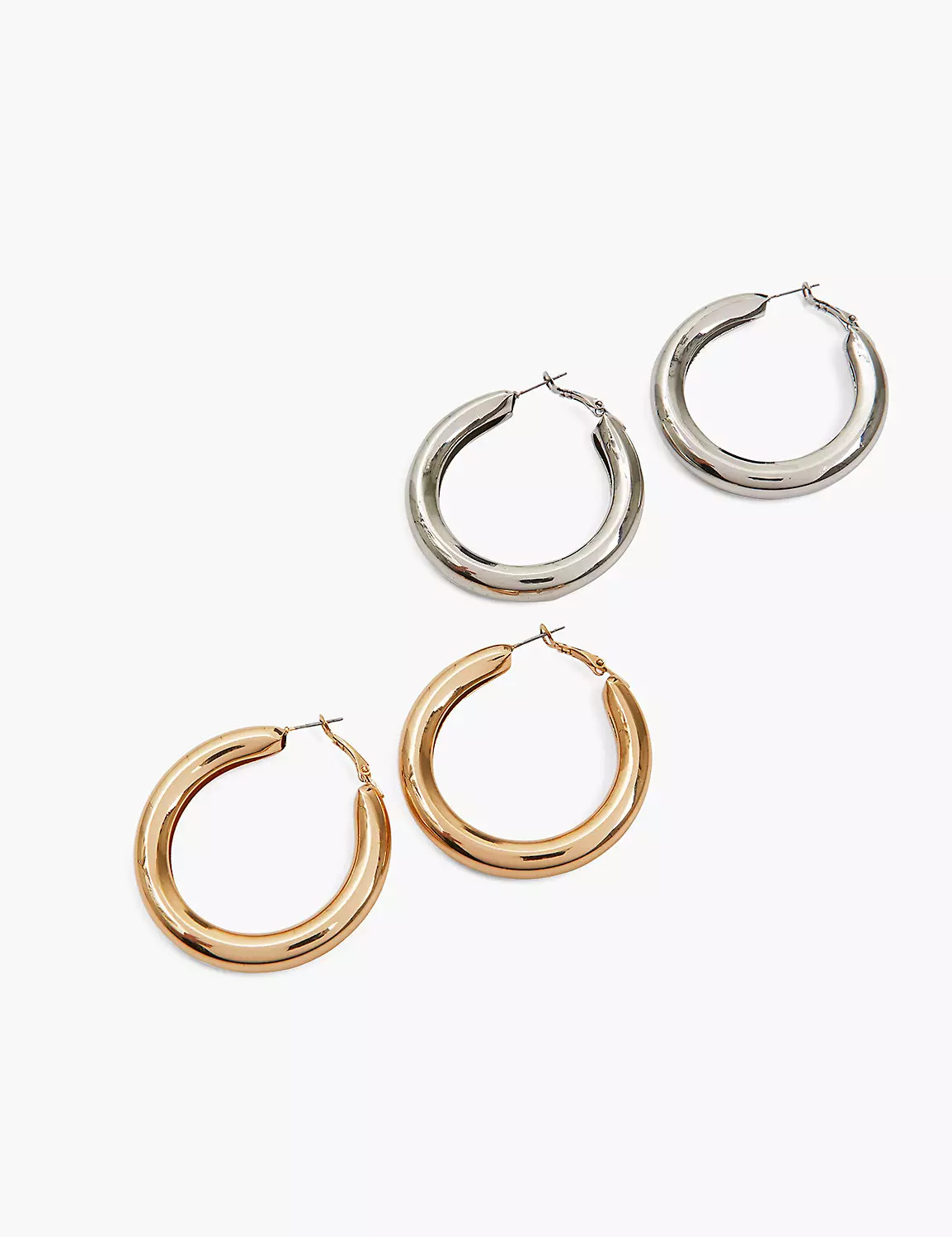 Bold Hoop Earrings 2-Pack | Lane Bryant (US)
