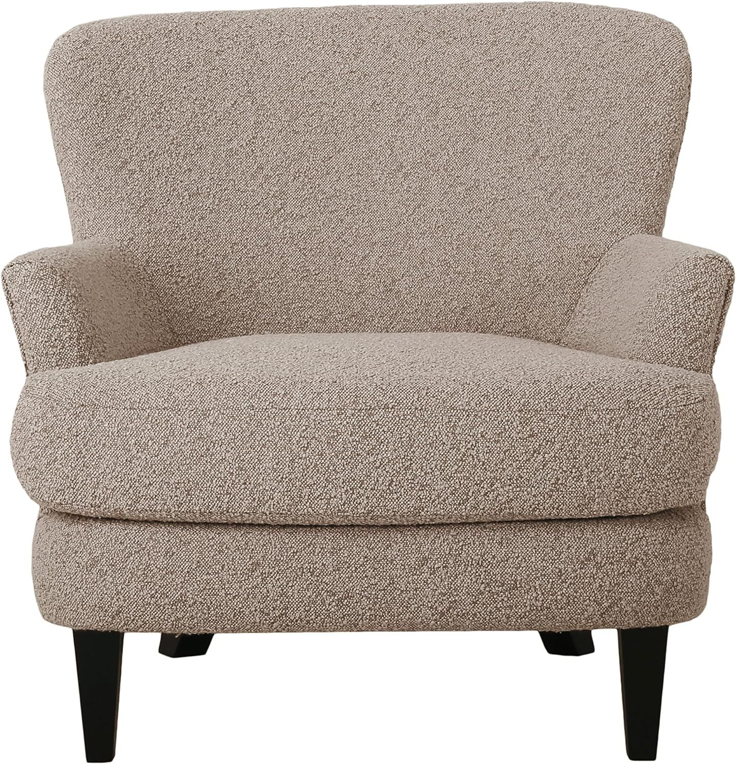 Christopher Knight Home Hartshorn Club Chair, Warm Stone Gray + Matte Black | Amazon (US)