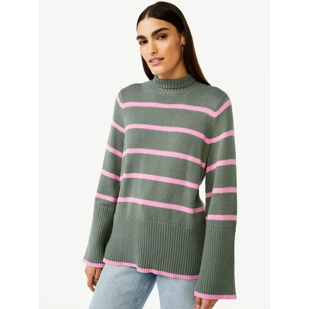 Free Assembly Women’s Tall Rib Turtleneck Sweater - Walmart.com | Walmart (US)