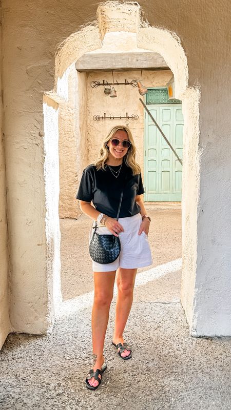 Rocked this fit all throughout Epcot (photo taken in Morocco 🤣) until we finally made our way to Italy for dinner! 
Small tee. Medium shorts. All true to size. The shorts fit slightly roomie but the small was too small  

#LTKstyletip #LTKfindsunder50 #LTKtravel