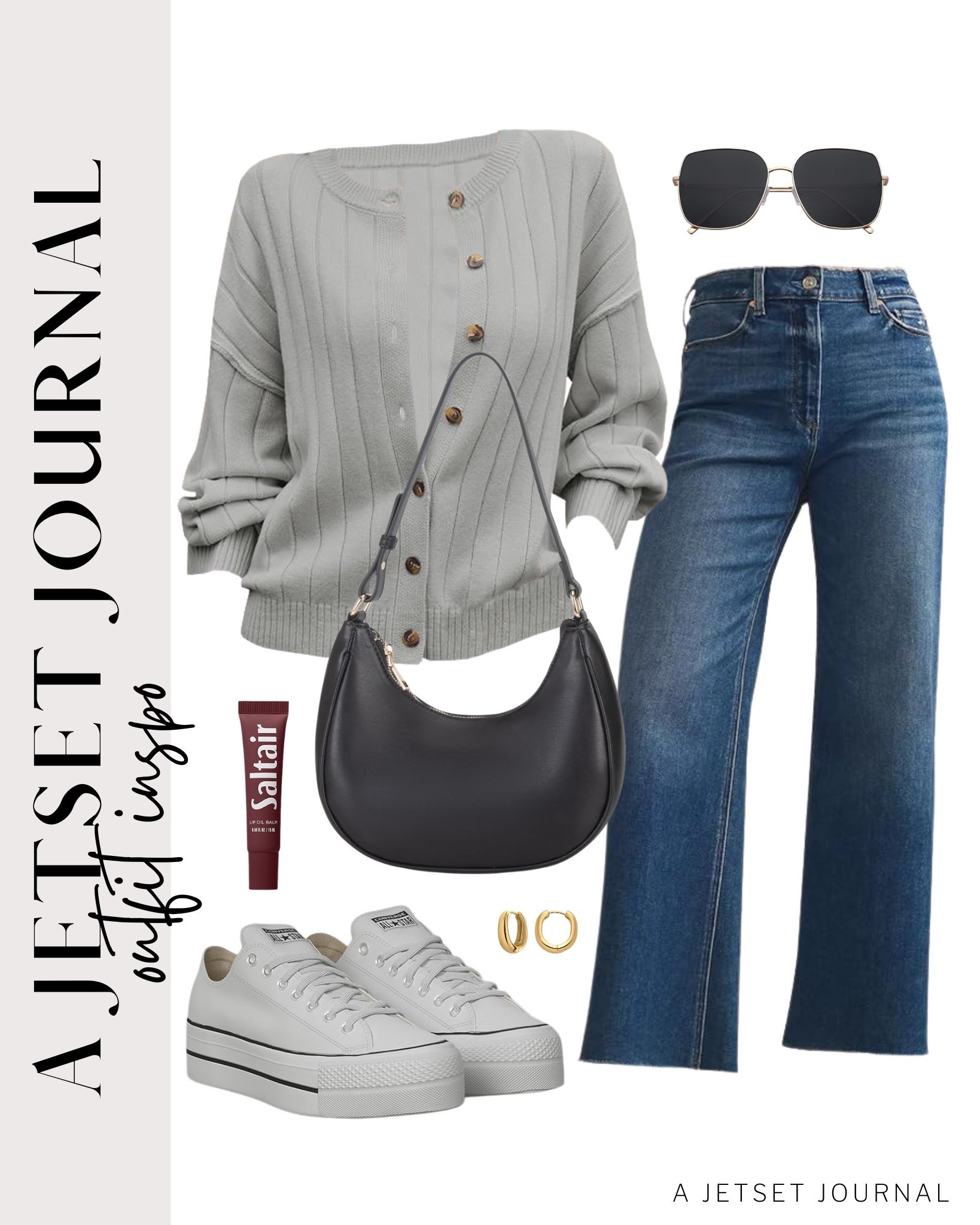 Style this cardigan sweater with wide leg jeans, white sneakers, and a cute bag for an easy fall outfit!
cute hobo tote, platform sneakers, saltair lip oil blam,  amazon finds, affordable look, fall fashion, beauty must have, trendy style, fashion accessories, fall outfit idea

#LTKSeasonal #LTKU #LTKStyleTip