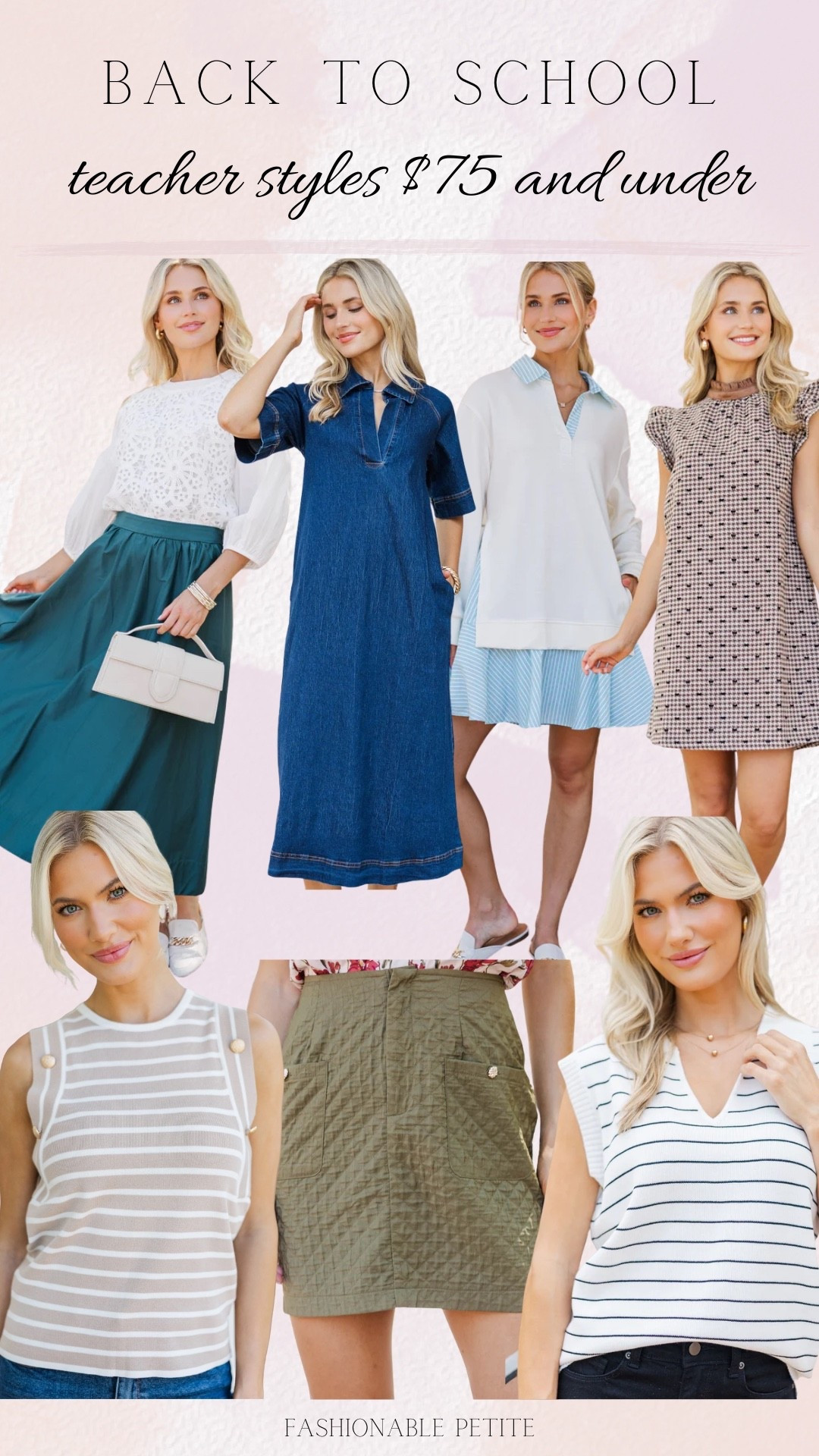 Teacher outfits $75 and under!

Teacher outfit, teacher style, back to school, shop the mint 

#LTKWorkwear #LTKFindsUnder100