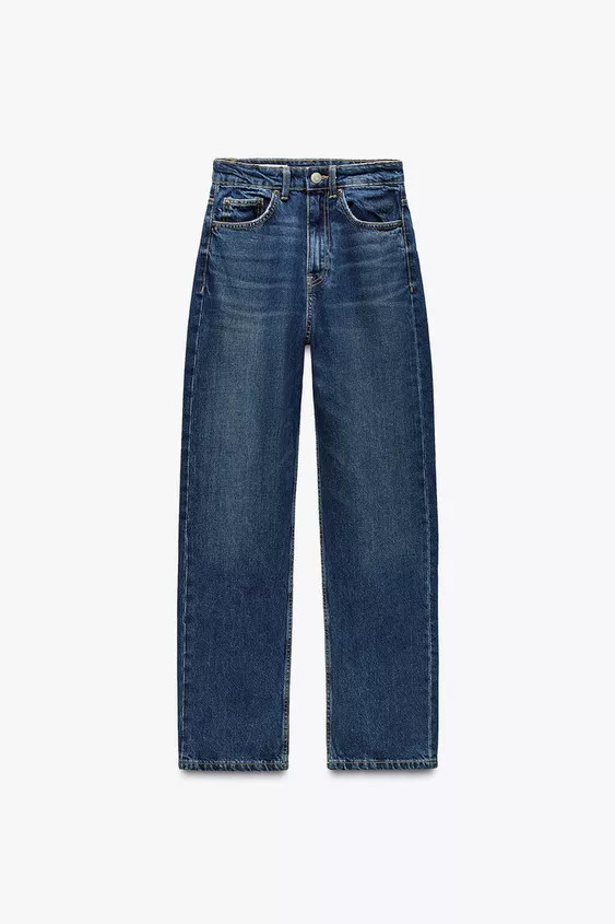 HIGH-WAISTED TRF MOM FIT JEANS | Zara Canada