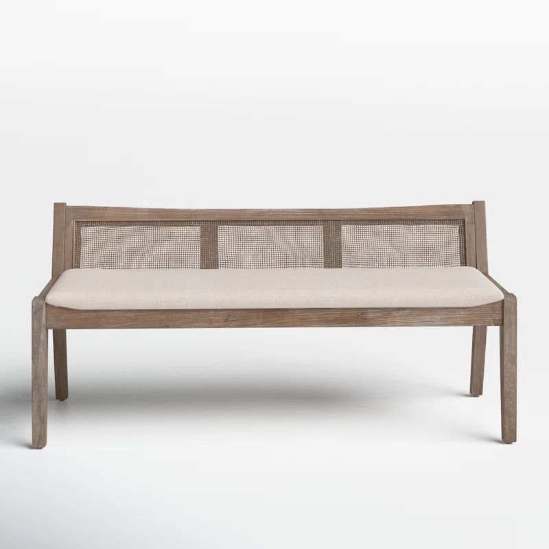 Donner Cane Back Cushioned Bench | Wayfair North America