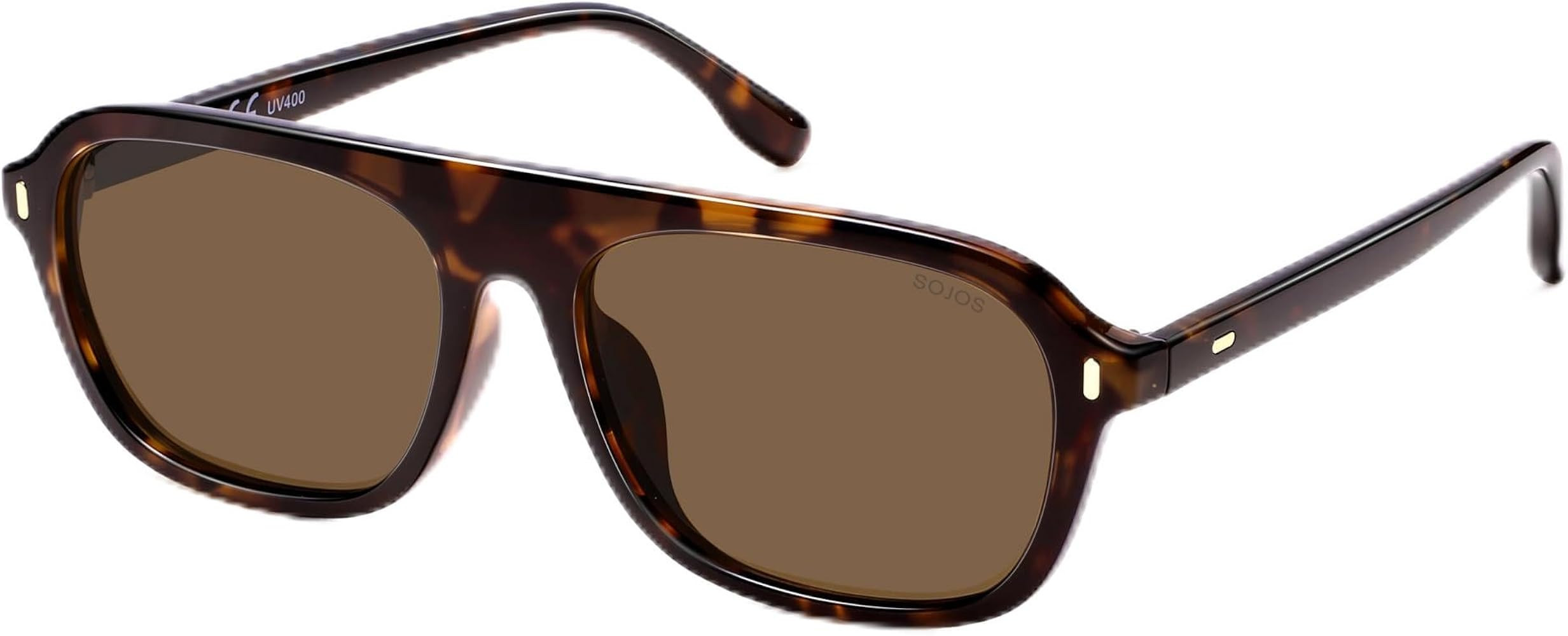 SOJOS Retro Polarized Aviator Sunglasses Womens Mens,Trendy Rectangle 70s UV400 Shades Sun Glasse... | Amazon (US)