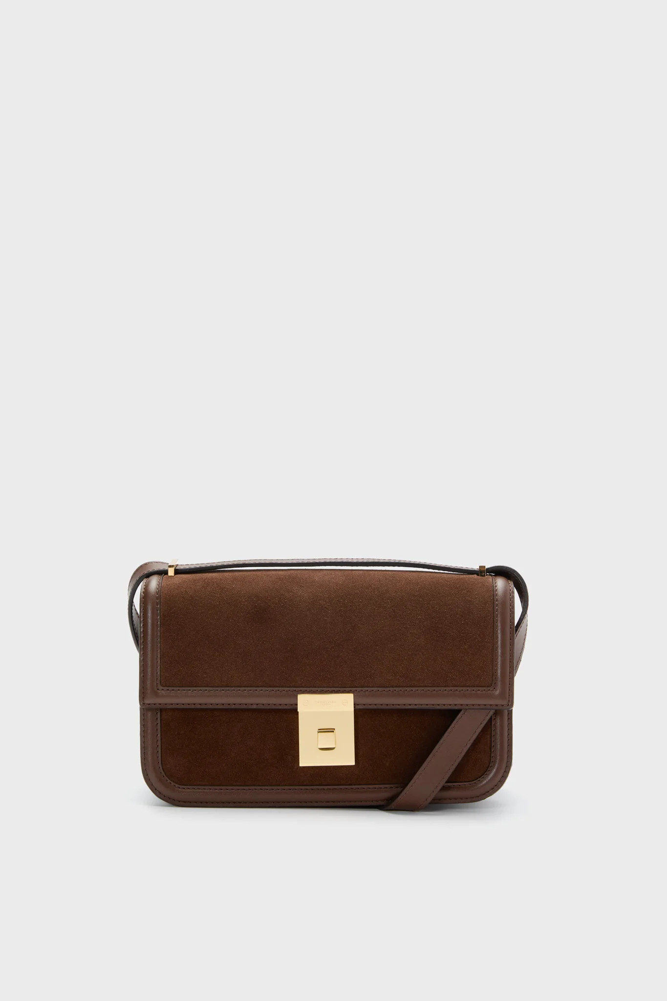 Mocha Suede Paris Shoulder Bag | Tuckernuck (US)