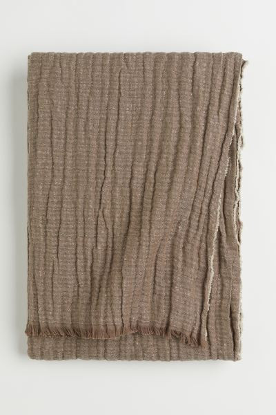 Cotton Linen-blend Throw | H&M (US + CA)