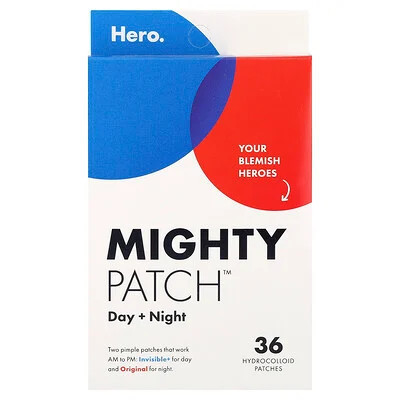 Hero Cosmetics, Mighty Patch™, Day + Night, 36 Hydrocolloid Patches | iHerb