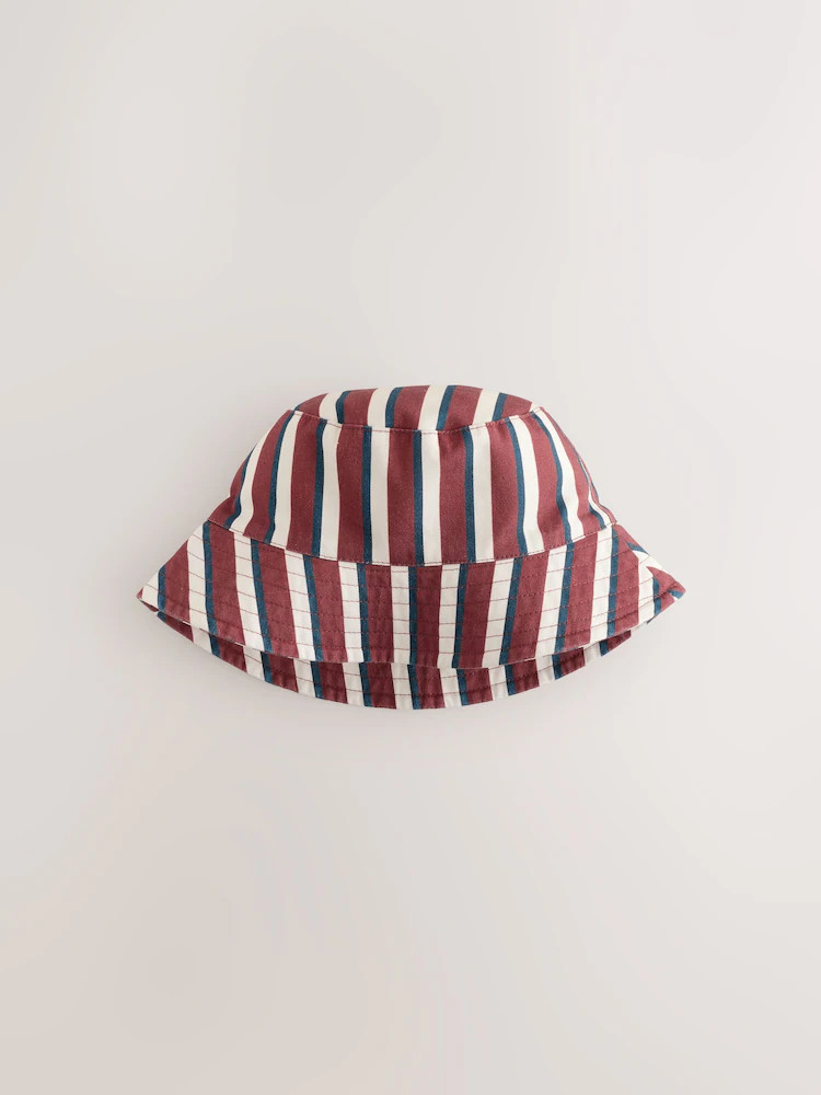 Brown/Cream Stripe Bucket Hat (3mths-13yrs) | Next US