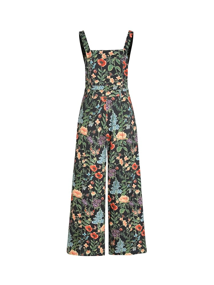 CIDER Lightweight Corduroy Floral Button Wide Leg Jumpsuit | Amazon (US)