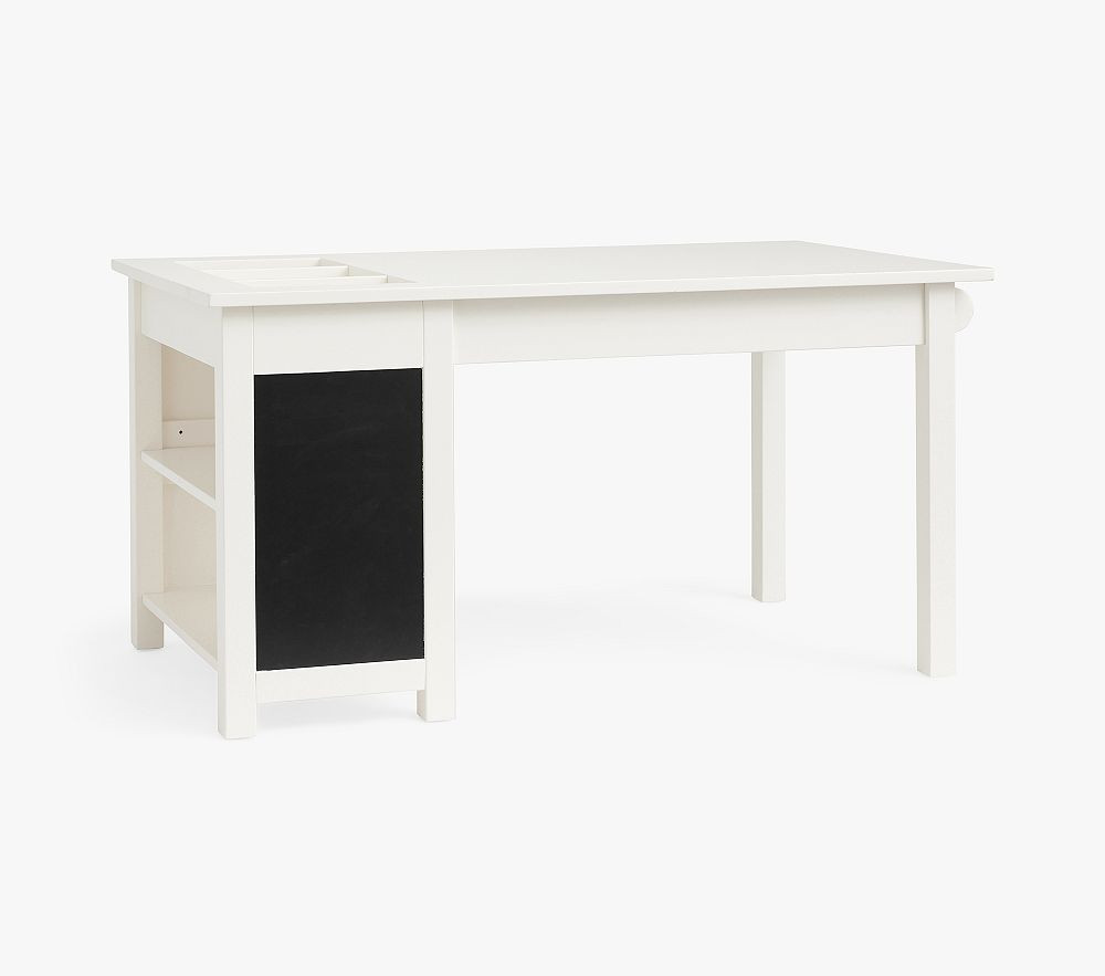 Carolina Storage Craft Table, Simply White | Pottery Barn Kids