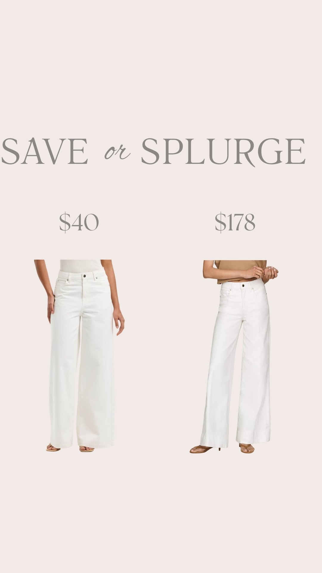 Save vs splurge

#LTKdayinmylife #LTKgrwm #LTKootd