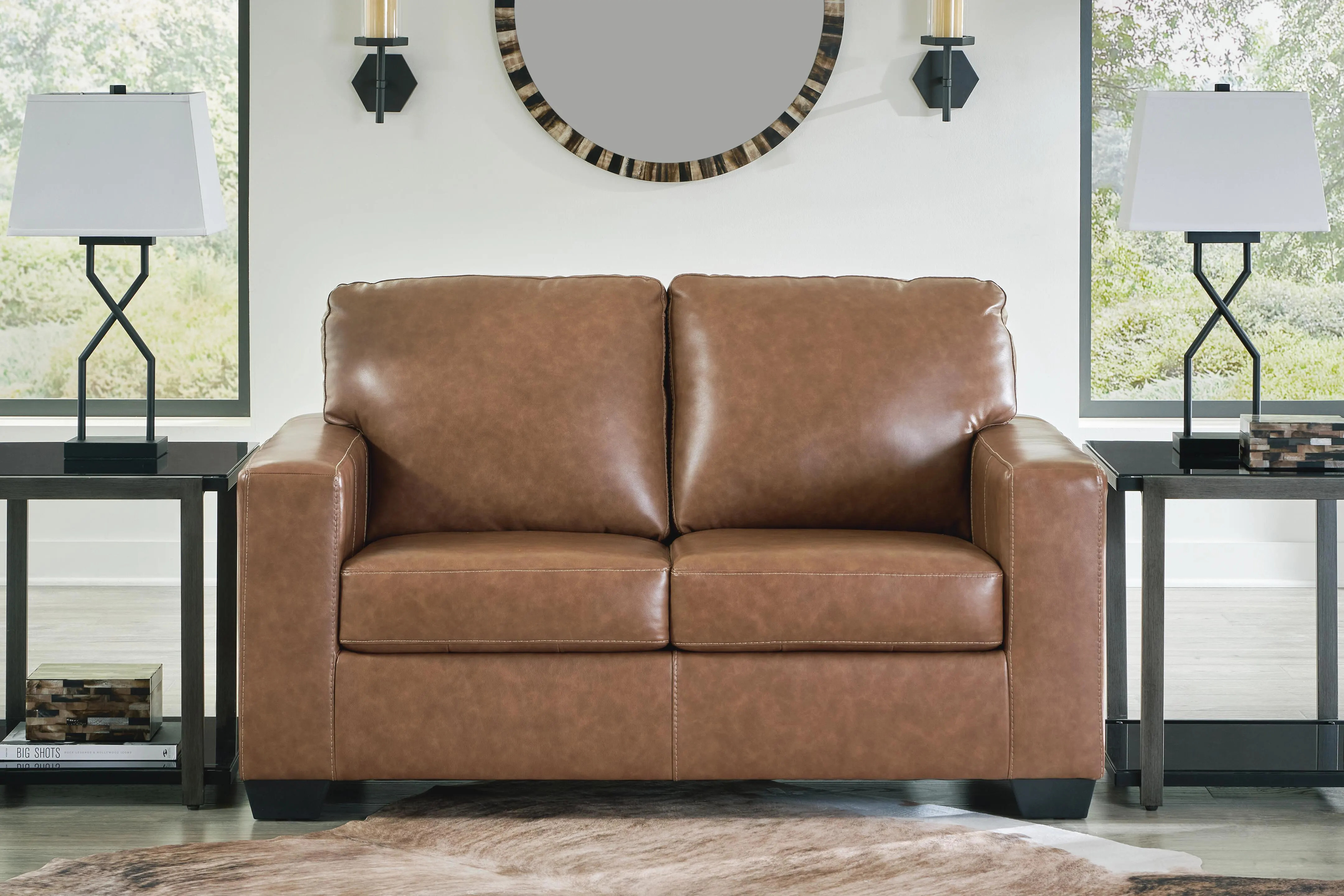 Bolsena Leather Loveseat | Ashley | Ashley