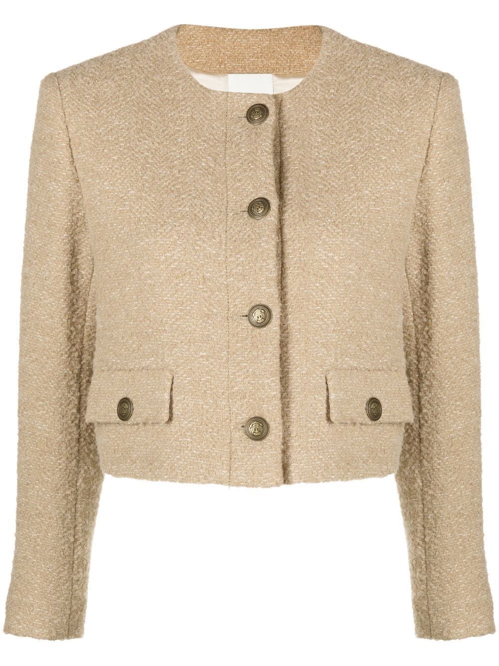 SANDRO Wallace round-neck Jacket - Farfetch | Farfetch Global