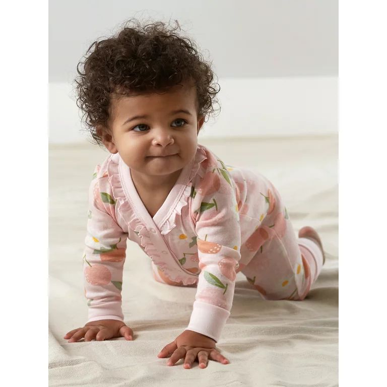 Modern Moments by Gerber Baby Girl Coveralls, 2-Pack (Newborn-24 Months) - Walmart.com | Walmart (US)