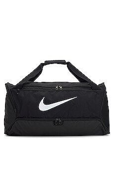Nike Medium 60L Brasilia 9.5 Training Duffle Bag in Black & White from Revolve.com | Revolve Clothing (Global)
