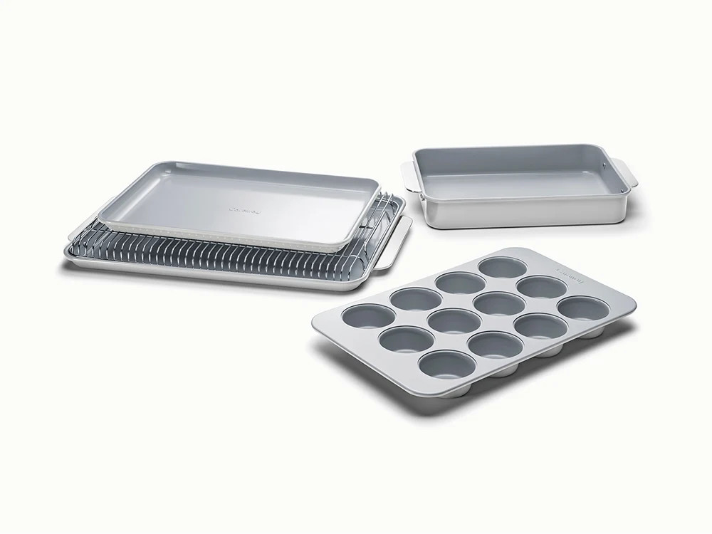 6 Piece Bakeware Set | Organizers Included | Non-Toxic Ceramic Coating | Caraway | Caraway