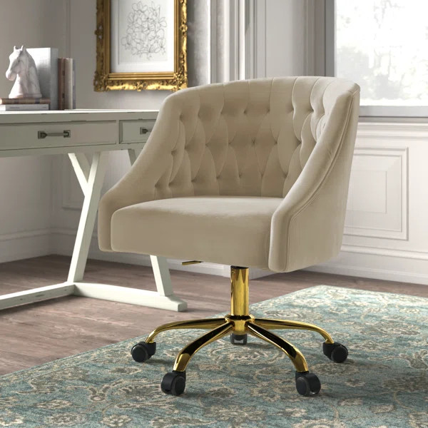 Louise Velvet Hand-Curated Task Chair | Wayfair North America