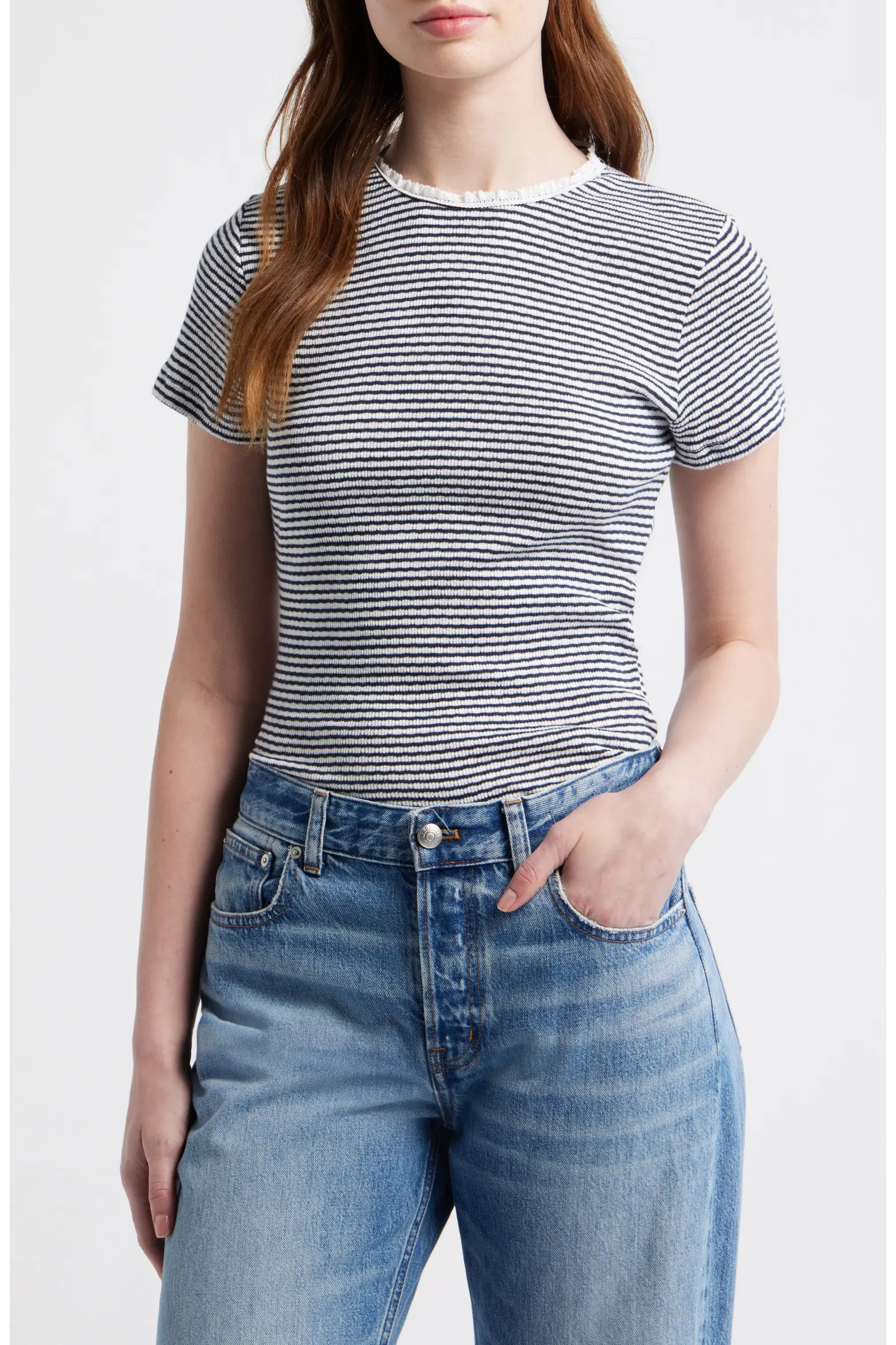 Textured Knit Crewneck Top (Women) | Nordstrom | Nordstrom