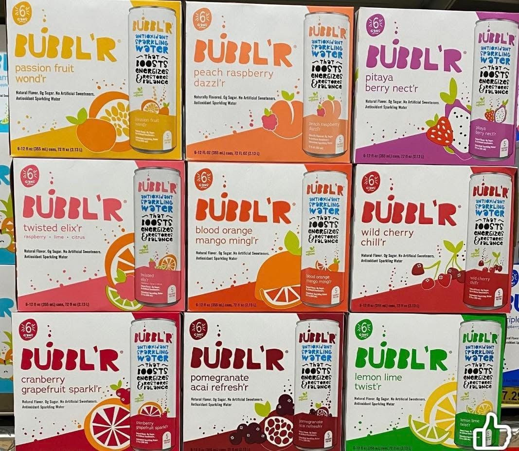 Target has Bubblr on flash sale Buy One, Get One 50% Off for 6 packs today!! Excellent deal for this ongoing fan favorite beverage, as you get two 6 packs for only around $10!!! Perfect time to stock up if you’re a fan - my kids and I love this natural energy drink!

#LTKfoodie #LTKSaleAlert #LTKHome