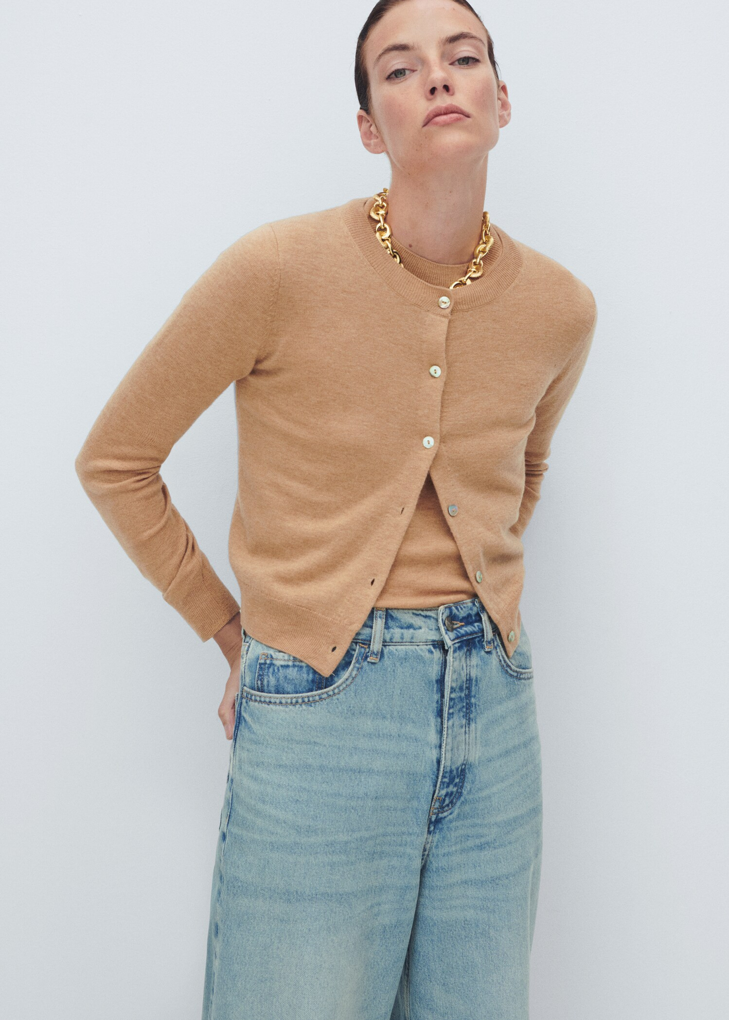 Textured chain necklace | MANGO (US)