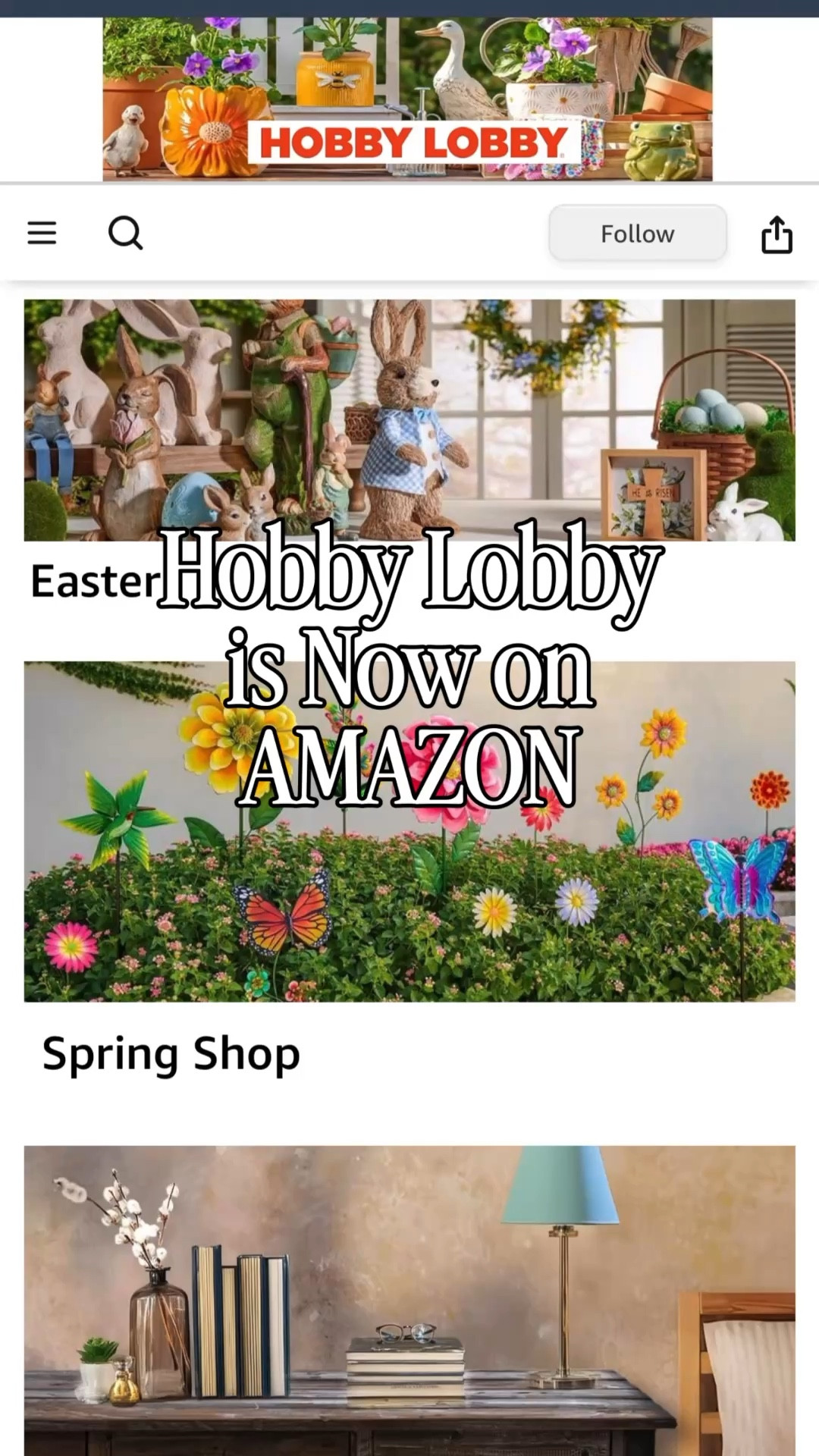 Hobby lobby and amazon out here making dreams come true 

#LTKSpringSale #LTKHome #LTKSaleAlert