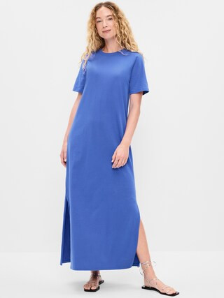 Vintage Crew-Neck Maxi T-Shirt Dress | Old Navy (US)