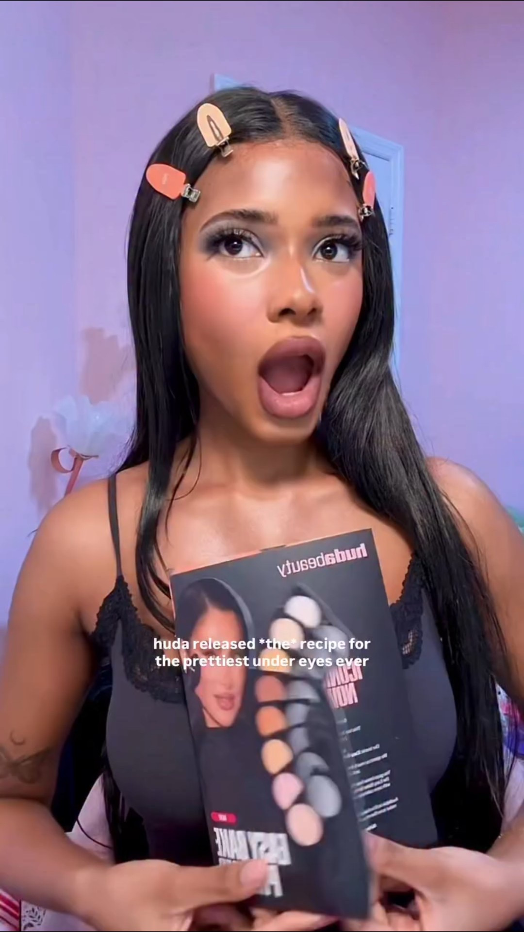 @huda knew what she was doing 🙂‍↕️ pairing the easy bake loose powder & the new pressed powder together for the brightest undereye EVER @hudabeauty 

#huda #hudabeauty #hudabeauties