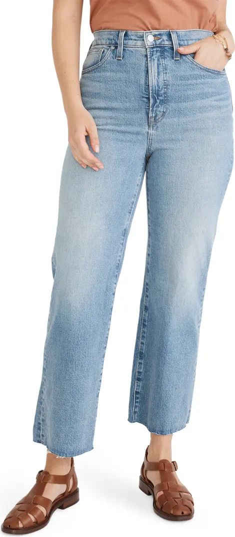 Madewell The Perfect Vintage Wide Leg Crop Jeans | Nordstrom | Nordstrom