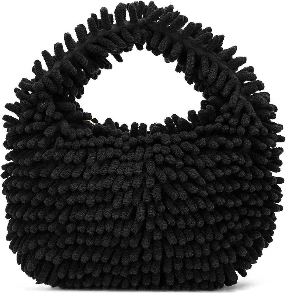 CATMICOO Y2K Fuzzy Purse, Fluffy Tote Bag, Cute Plush Purse for Women | Amazon (US)