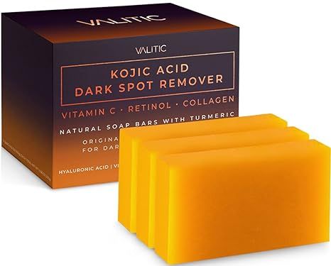 VALITIC Kojic Acid Dark Spot Remover Soap Bars with Vitamin C, Retinol, Collagen, Turmeric - Orig... | Amazon (US)