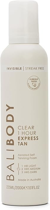 BALI BODY Clear 1 Hour Express Self Tanner – Fast-Acting, Weightless Self Tanner for Natural Br... | Amazon (US)